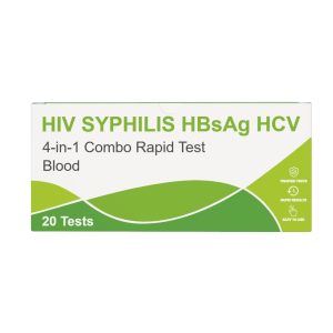 HIV/TP/HBV/HCV 4 IN 1 Combo Rapid Test (R62,10 Incl VAT per test - 20 tests in a box)