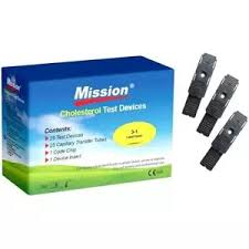 Acon Mission-Lipid Lipid Cholesterol 3 in 1 Lipid - Strips (R101,26 Incl VAT per test - 5 tests in a box)