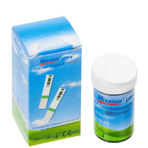 Acon Mission - Ultra Total Cholesterol Rapid Blood Test Strips (R27,17 Incl VAT per test - 25 tests in a box)
